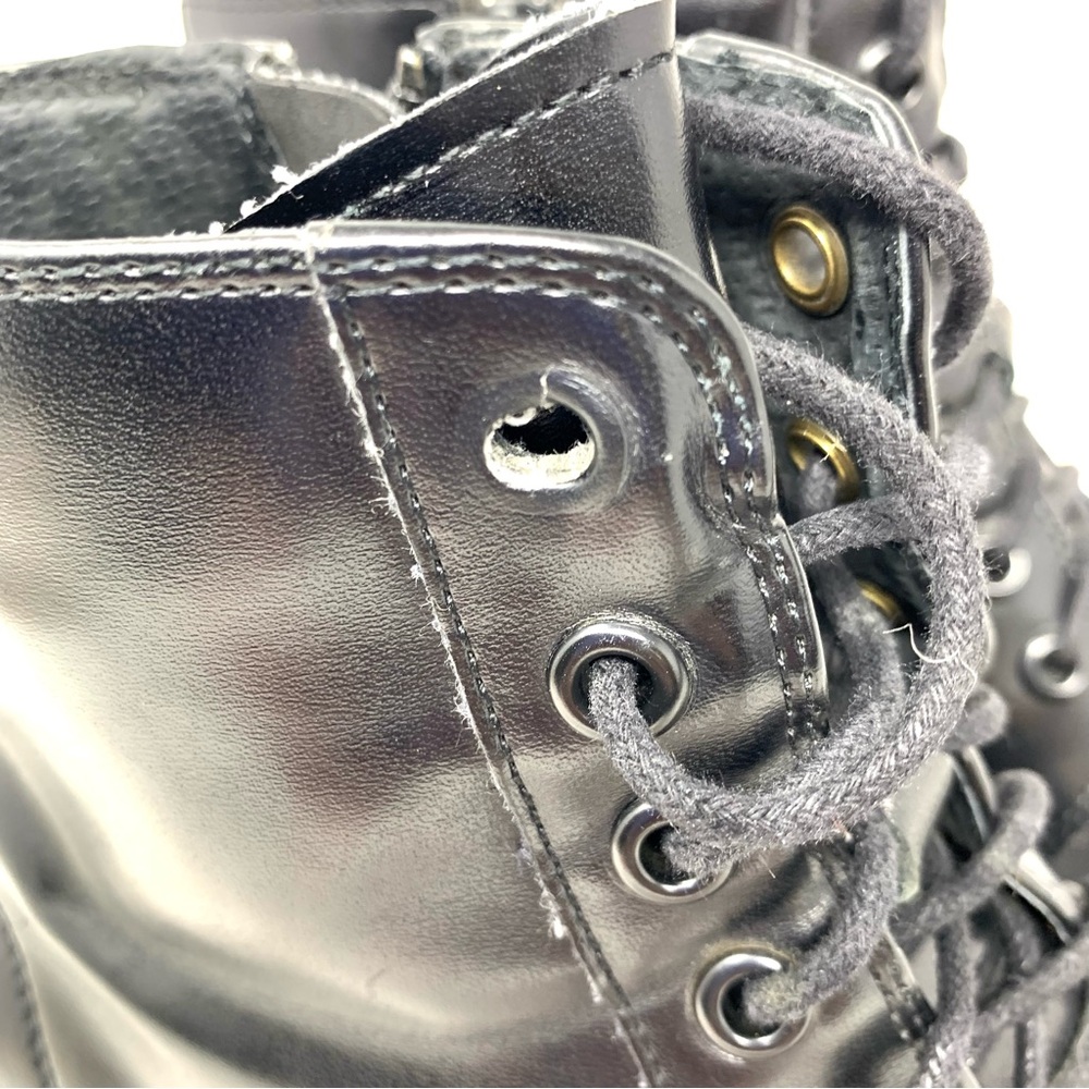 Kenneth Cole Reaction Direct Route Black Leather Lace-Up Boots 7.5 Mens Classic - Picture 9 of 15